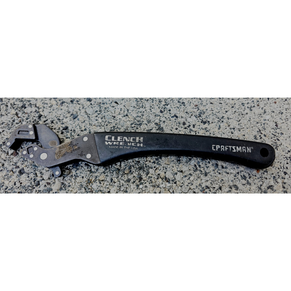 Craftsman Clench Wrench Tool 42310 10" Long 1/2”-15/16” or 13mm-24mm USA Vintage